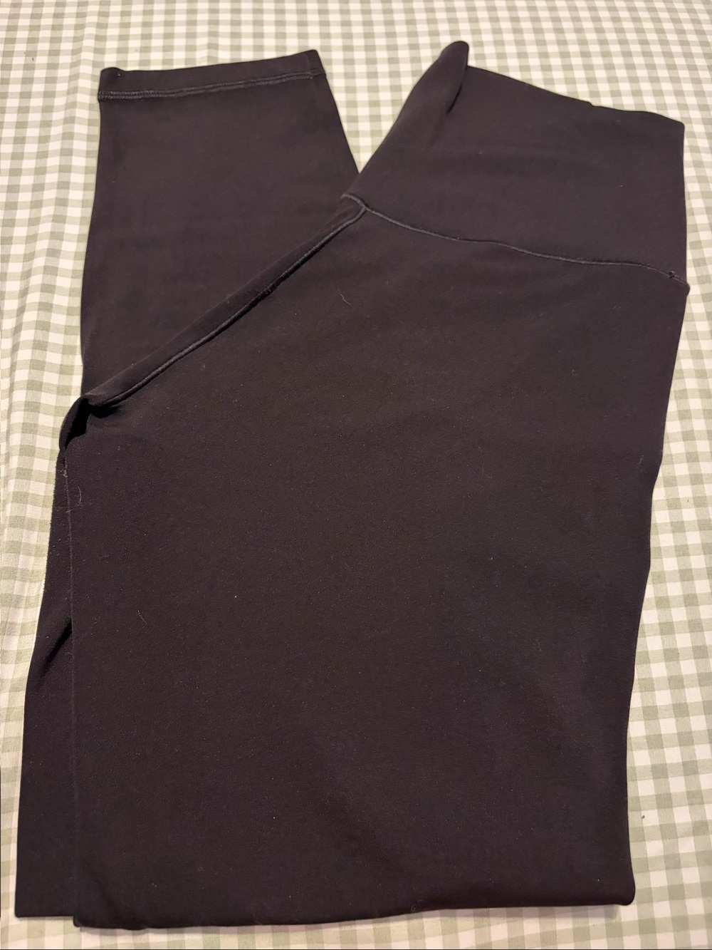 aerie Black High-Rise Leggings with Subtle Logo